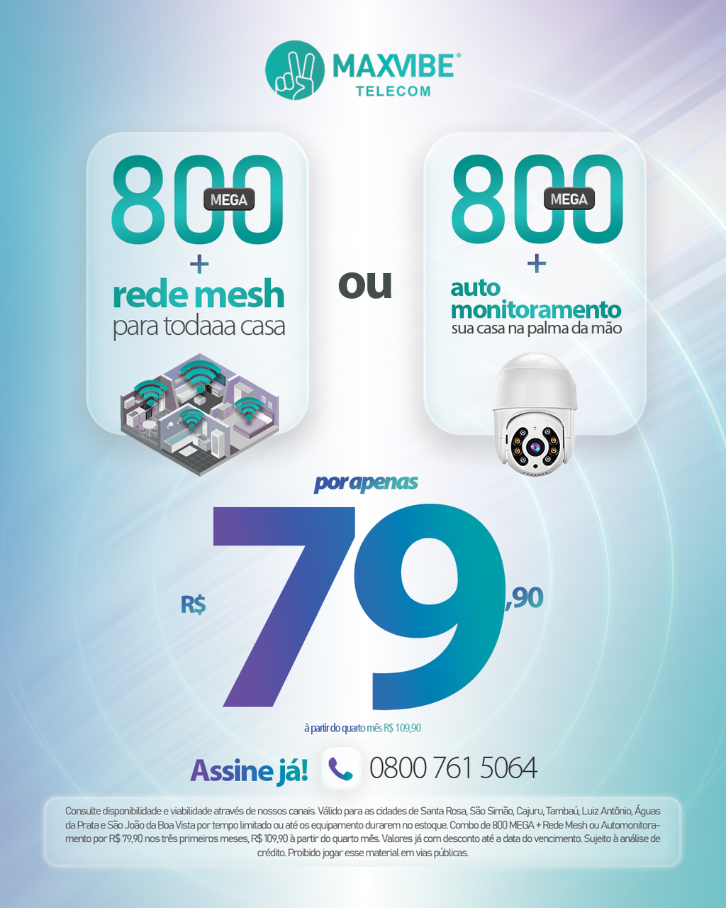 MaxVibe Telecom - Internet Ultra Rápida, TV ao Vivo, Streaming e Telefonia Fixa pra Todo o Brasil. Cidades de Santa Rosa de Viterbo, São Simão, Tambaú, Luiz Antônio, Cajuru, São João da Boa Vista e Águas da Prata, wi-fi